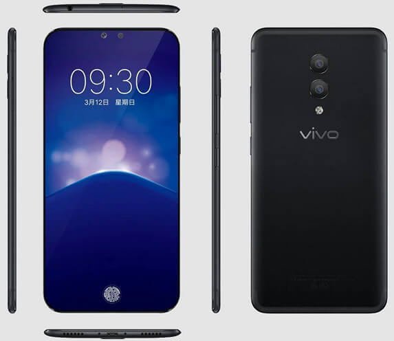 Vivo Xplay 7. Так будет выглядеть смартфон, который по слухам получит процессор Snapdragon 845, 8 ГБ оперативной памяти и встроенный в дисплей сканер отпечатков пальцев