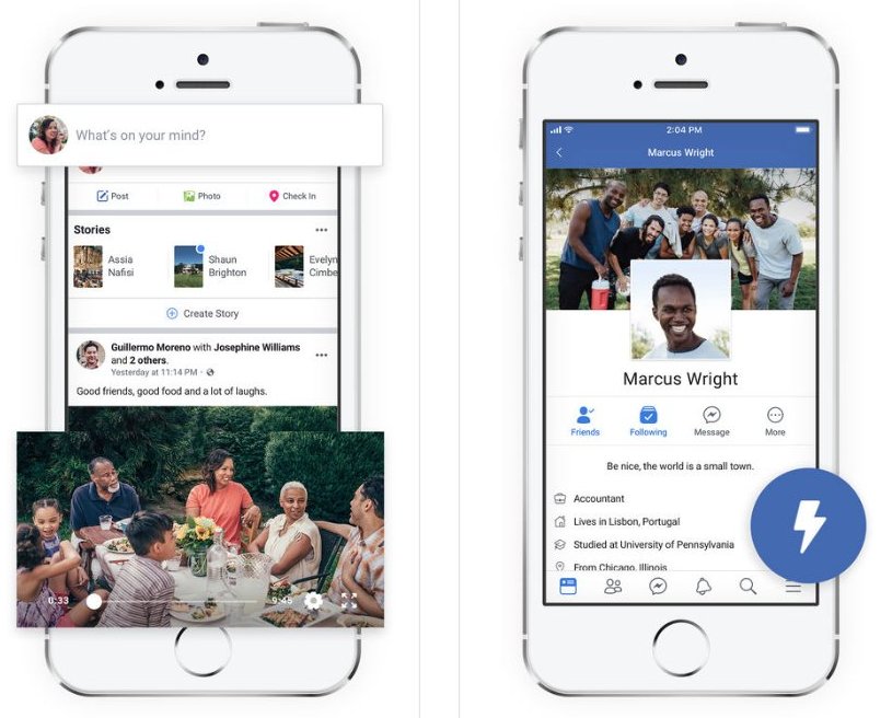 Приложения для мобильных. Facebook Lite теперь также доступен iOS пользователям