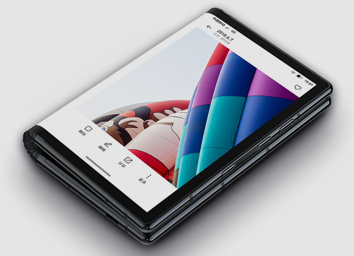FlexPai. Складывающийся пополам смартфон с 7.8-дюймовым гибким дисплеем