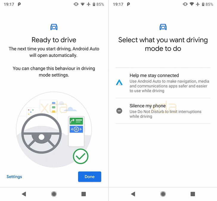 Возможность автоматического включения режима «Не беспокоить» появилась у некоторых пользователей Android при активации режима вождения