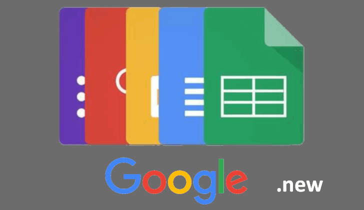 Создать новый документ Google онлайн: таблицу, презентацию, текстовый документ и пр. теперь можно перейдя на соответствующий сайт .new