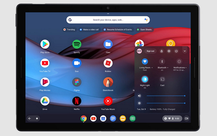 Google Pixel Slate. Chrome OS планшет со съемным чехлом-клавиатурой превращающей его в хромбук