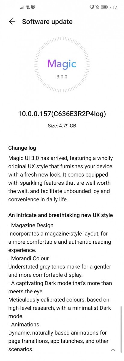 Обновление Magic UI 3.0 на базе Android 10 для Honor 20, Honor 20 Pro и Honor View 20 выпущено и уже доступно для владельцев смартфонов в Европе