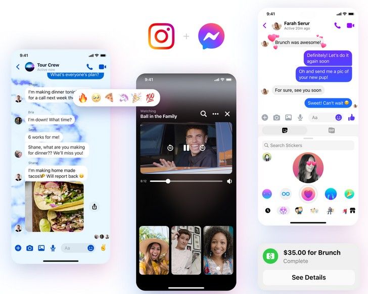 Facebook Messenger. Приложение сменило свой логотип и получило больше функций и возможностей