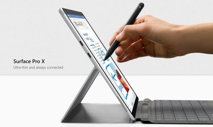 Microsoft Surface Pro X. Тринадцатидюймовый Windows  планшет с процессором SQ2 за $1500