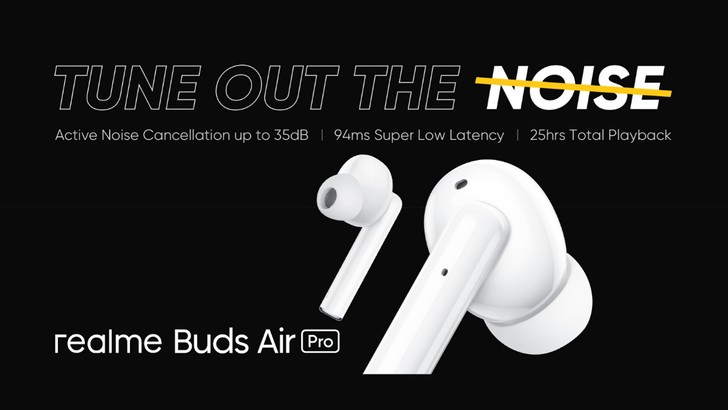 Realme Buds Air Pro. Полностью беспроводные наушники с активным шумоподавлением за $68
