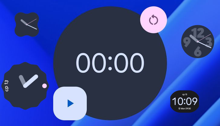 Часы Google для Android обновились, получив новый виджет таймера и новые стили для добавленных сюда ранее виджетов в операционной системе Android 12