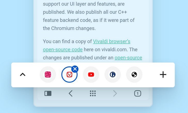 Браузер Vivaldi обновился получив опцию «оставаться в браузере» и возможность отключать группировку вкладок