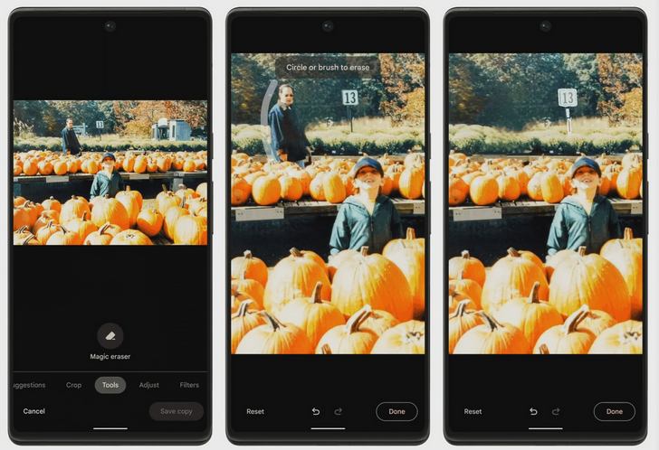 Смартфоны Pixel 6 получили функцию Magic Eraser, которая удалит лишние объекты на фото за пару касаний