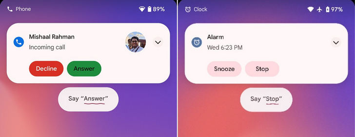 Ассистент Google получил «быстрые фразы» и скоро нам не нужно будет говорить «Окей Google» чтобы остановить будильник или таймер, принять или завершить телефонный звонок