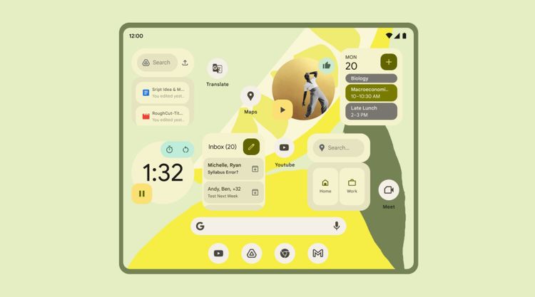 Google официально представила новые виджеты Android 12
