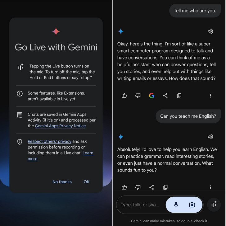 Google Gemini Live