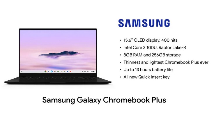 Samsung Galaxy Chromebook Plus: новый уровень с Google AI и 15.6-дюймовым OLED-экраном