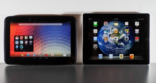 Google Nexus 10 против Apple Ipad 4
