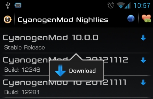 CyanogenMod 10.1 для планшетов