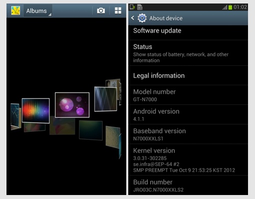 Скачать прошивку Android 4.1.1 для Galaxy Note