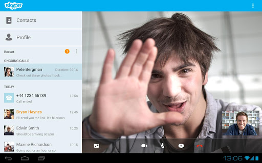 Skype для планшетов