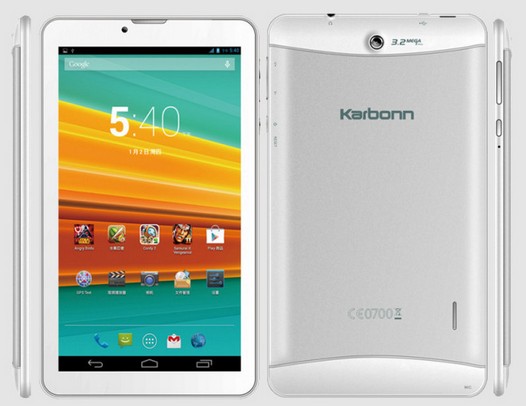 Karbonn ST72. Семидюймовый Android планшет с 3G модемом и возможностью использования в качестве телефона по цене $109