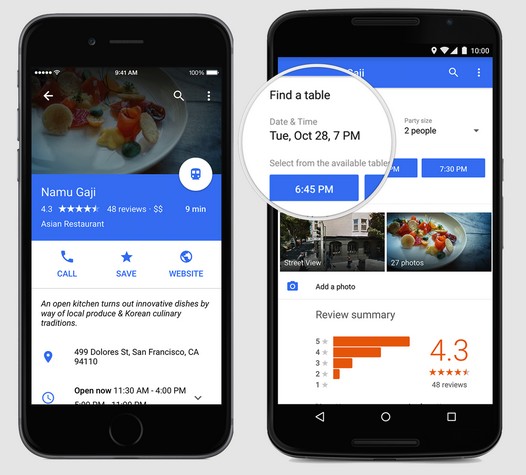 Программы для Android. Скачать APK файл Карты Google v 9.0. Новый дизайн интерфейса и экрана навигации, возможность бронирования мест в ресторанах и прочие изменения