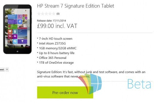 HP Stream 7 и HP Stream 8. Недорогие Windows  планшеты  Hewlett Packard уже доступны для предварительного заказа