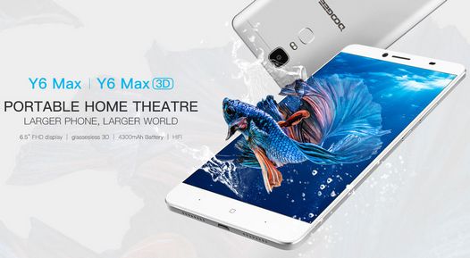 Doogee Y6 Max и Doogee Y6 Max 3D. Два новых 6.5-дюймовых фаблета средней ценовой категории официально представлены