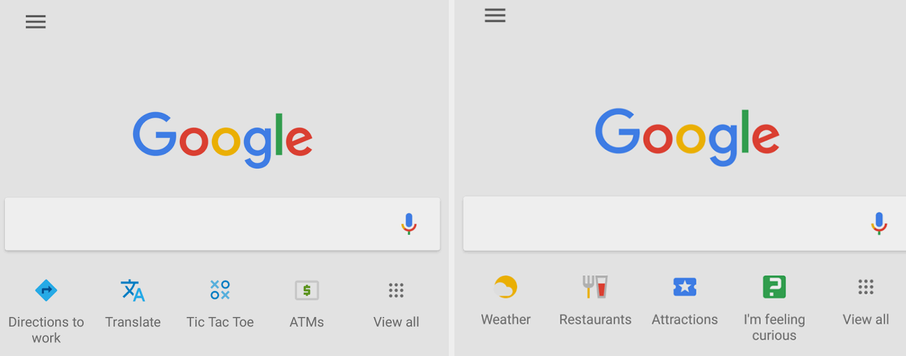 Google тестирует новый интерфейс окна поиска на мобильных устройствах