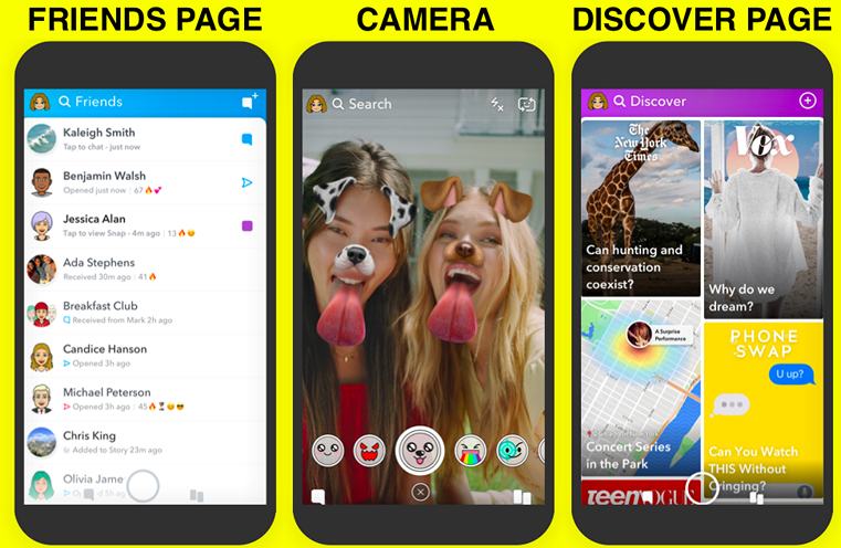 Snapchat получил полностью переработанный интерфейс