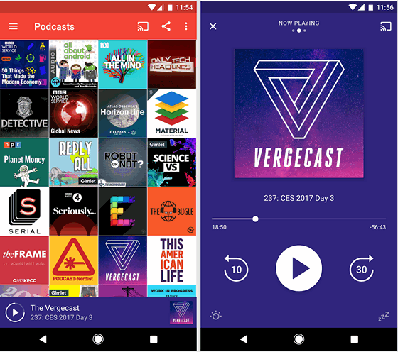 Программы для Android. Pocket Casts - одно из лучших приложений для прослушивания подкастов обновилось получив поддержку Android 8 Oreo и множество других нововведений