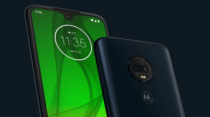 Moto G7 Plus. Так будет выглядеть новый смартфон Motorola со стеклянной задней панелью и дисплеем с каплевидным вырезом