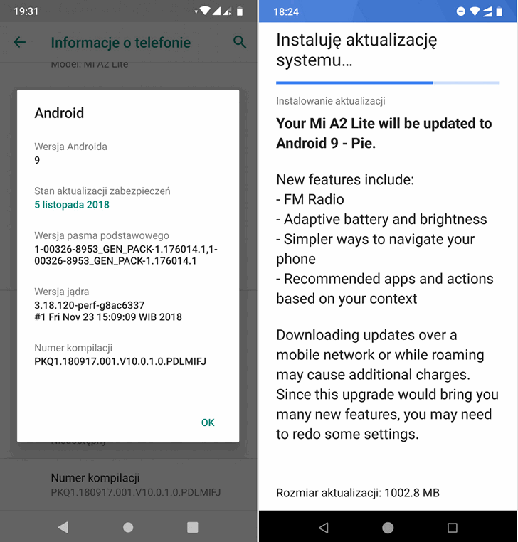 Обновление Android 9 Pie для Xiaomi Mi A2 Lite выпущено и уже начало поступать на смартфоны