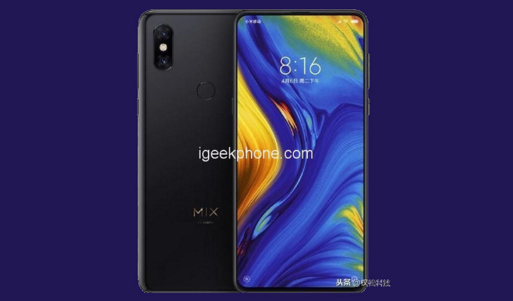 Xiaomi Mi Mix 3S получит процессор Snapdragon 8150, 6 ГБ оперативной памяти и 5G модем