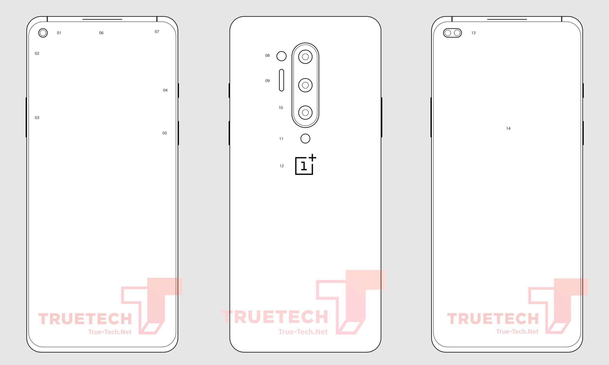 OnePlus 8 Pro. Эскизы смартфона просочились в Сеть