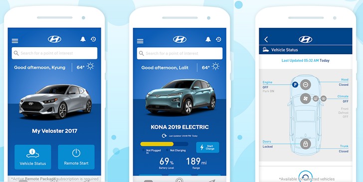 MyHyundai with Blue Link для Android. Приложение получило новый интерфейс и поддержку разблокировки с помощью системы распознавания лиц на смартфонах Pixel 4