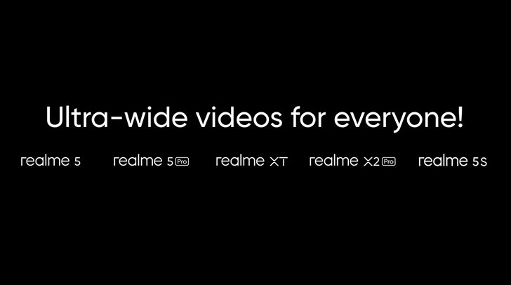 Возможность съемки видео со сверхшироким углом обзора появилась на 5 моделях смартфонов Realme