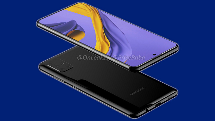 Samsung Galaxy A51. Качественные изображения смартфона просочились в Сеть: экран с отверстием и L-образная камера с четырьмя объективами Samsung Galaxy A51. Качественные изображения смартфона просочились в Сеть: экран с отверстием и L-образная камера с четырьмя объективами