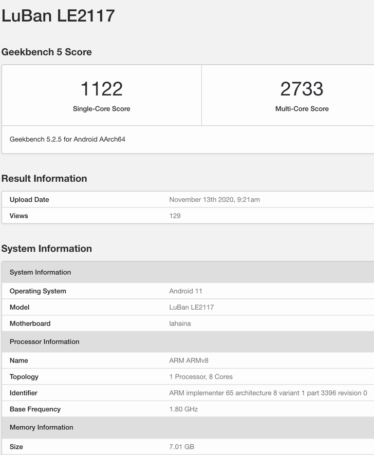 OnePlus 9. Новый смартфон OnePlus появился в базе данных Geekbench с процессором Snapdragon 875 и операционной системой Android 11 на борту