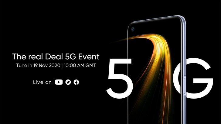 Realme 7 5G. Еще один смартфон среднего уровня с поддержкой работы в сетях сотовой связи пятого поколения выйдет на рынок 19 ноября