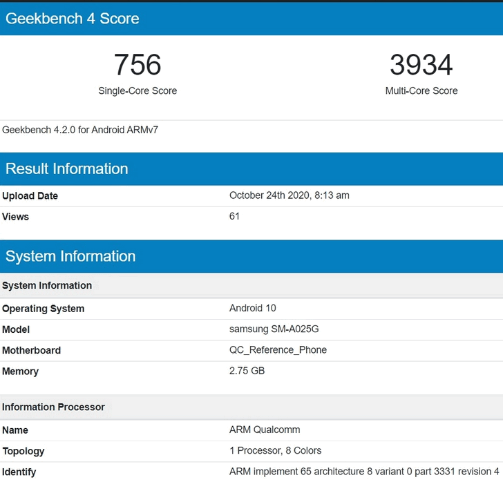 Samsung Galaxy A02