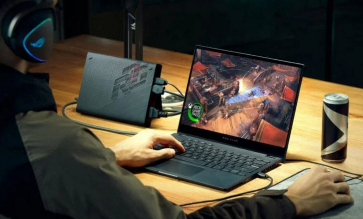 ASUS работает над ноутбуком в стиле Surface Pro с внешней графическй картой eGPU