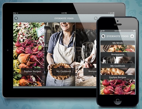 программы для планшетов Evernote food