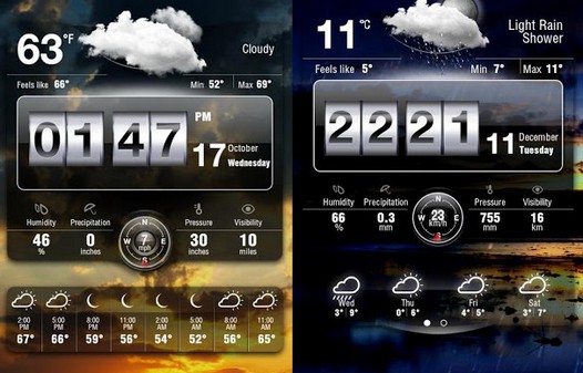 Прогноз погоды "Weather Live" для Android