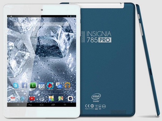 Goclever Insignia 785 Pro. Android планшет с 7.85-дюймовым экраном и процессором Intel Atom Z2580