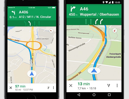 Карты Google получили возможность навигации по полосам на трассах в некоторых европейских странах