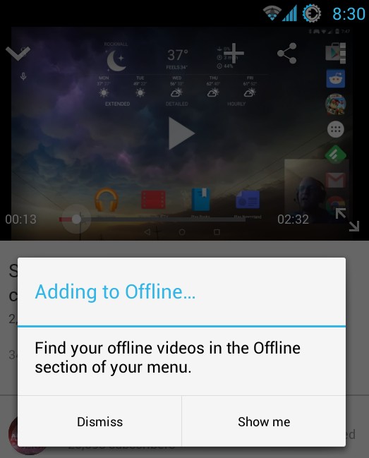 Просмотр Youtube видео оффлайн на Android смартфонах и планшетах уже доступен в Индии