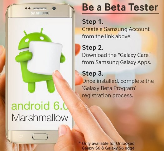 Обновление Android 6.0 Marshmallow для Samsung Galaxy S6 и Galaxy S6 Edge. Бета версии новой заводской прошивки уже доступны владельцам смартфонов из Великобритании