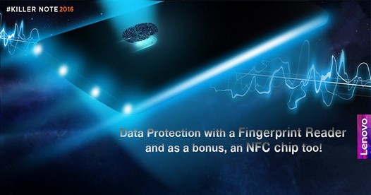 Lenovo K4 Note на очередном рекламном тизере: сканер отпечатков пальцев и NFC модуль