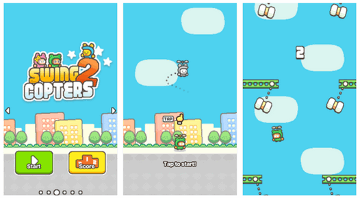 Новые игры для Android. Swing Copters 2 – еще одна игра от разработчика мегапопулярной Flappy Bird появилась в Google Play Маркет