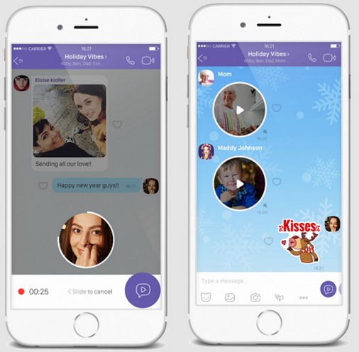 Программы для мобильных. Viber получил короткие видеосообщения и поиск среди стикеров