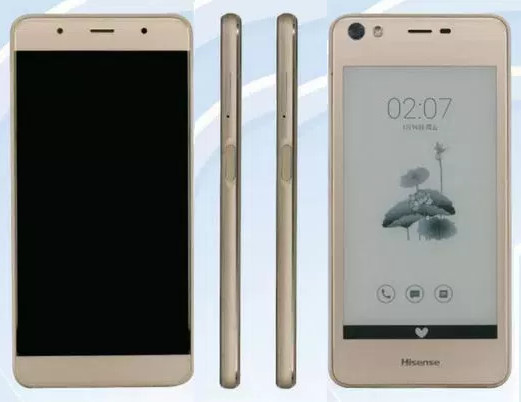 Hisense A2. Смартфон с двумя дисплеями: AMOLED и E Ink успешно прошел сертификaцию в TENAA