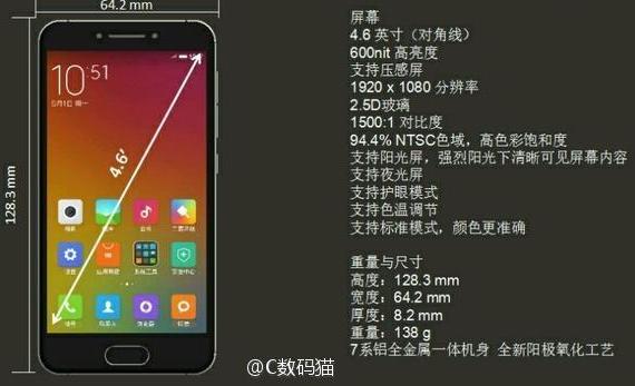 Xiaomi Mi S с 4,6-дюймовым дисплеем и мощной начинкой вскоре появится в продаже? 